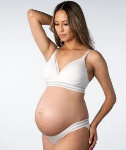 Hotmilk Elevate Cotton T-Shirt Wirefree Nursing Bra - Shell Marle -BRASTOGO Sales hotmilk elevate light leakproof bikini brief shell 10 d45e41dd dc9d 4fb7 ad60 66a44da22352