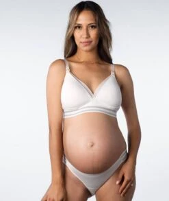 Hotmilk Elevate Cotton T-Shirt Wirefree Nursing Bra - Shell Marle -BRASTOGO Sales hotmilk elevate light leakproof bikini brief shell 2 64694014 7adb 44a5 89a0 f8104e736a27