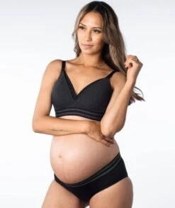 Hotmilk Elevate Cotton T-Shirt Wirefree Nursing Bra - Black Marle -BRASTOGO Sales hotmilk elevate moderate leakproof hi brief black marle 10 37882766 c778 4d14 b18c 74ca3cb5c3fb