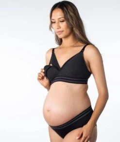 Hotmilk Elevate Cotton T-Shirt Wirefree Nursing Bra - Black Marle -BRASTOGO Sales hotmilk elevate moderate leakproof hi brief black marle 8 f43eea1e 99d7 408d 97dd 265b49d75f57