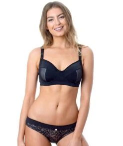 Hotmilk Enlighten Balconette Nursing Bra - Black -BRASTOGO Sales hotmilk enlighten balconette nursing bra black 2