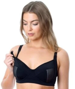Hotmilk Enlighten Balconette Nursing Bra - Black -BRASTOGO Sales hotmilk enlighten balconette nursing bra black 7