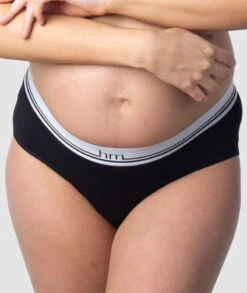 Hotmilk Icon Cotton Moderate Leakproof Hi Brief - Black