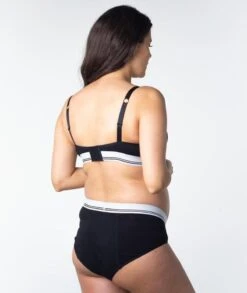 Hotmilk Icon Cotton Moderate Leakproof Hi Brief - Black -BRASTOGO Sales hotmilk icon cotton moderate leakproof hi brief black 4