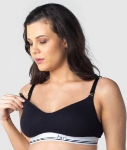 Hotmilk Icon Cotton Multifit Wire-free Nursing Bra - Black -BRASTOGO Sales hotmilk icon cotton multifit wire free nursing bra black 5
