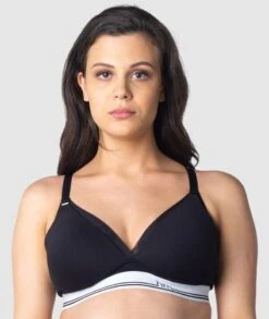 Hotmilk Icon Cotton T-Shirt Wire-free Nursing Bra - Black -BRASTOGO Sales hotmilk icon cotton t shirt wire free nursing bra black 11