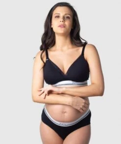 Hotmilk Icon Cotton T-Shirt Wire-free Nursing Bra - Black -BRASTOGO Sales hotmilk icon cotton t shirt wire free nursing bra black 3