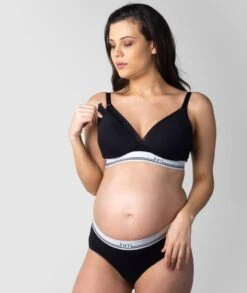 Hotmilk Icon Cotton T-Shirt Wire-free Nursing Bra - Black -BRASTOGO Sales hotmilk icon cotton t shirt wire free nursing bra black 6