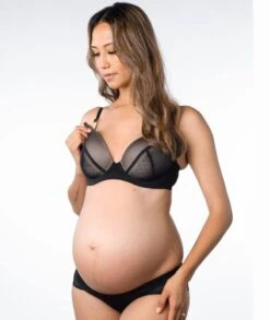 Hotmilk Lunar Eclipse Plunge Contour Nursing Bra - Black -BRASTOGO Sales hotmilk lunar eclipse plunge contour nursing bra black 6