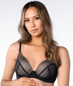 Hotmilk Lunar Eclipse Plunge Contour Nursing Bra - Black -BRASTOGO Sales hotmilk lunar eclipse plunge contour nursing bra black 9