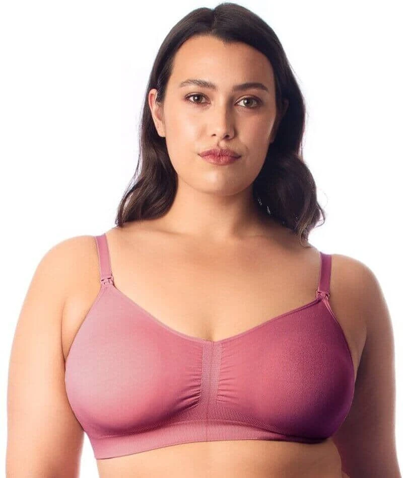 Hotmilk My Necessity Full Cup Wirefree Maternity & Nursing Bra - Rose Rouge 3 Hotmilk My Necessity Full Cup Wirefree Maternity & Nursing Bra - Rose Rouge