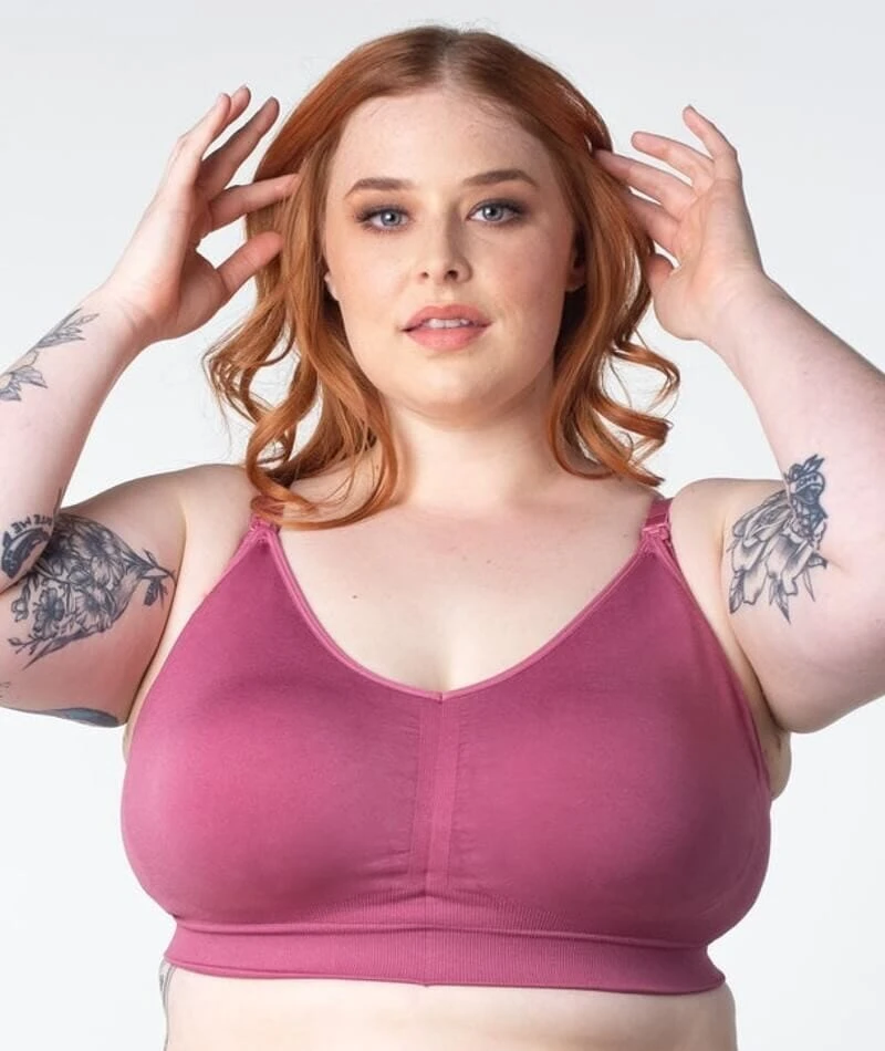 Hotmilk My Necessity Full Cup Wirefree Maternity & Nursing Bra - Rose Rouge 6 Hotmilk My Necessity Full Cup Wirefree Maternity & Nursing Bra - Rose Rouge - Image 4