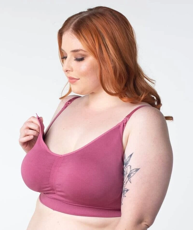 Hotmilk My Necessity Full Cup Wirefree Maternity & Nursing Bra - Rose Rouge 7 Hotmilk My Necessity Full Cup Wirefree Maternity & Nursing Bra - Rose Rouge - Image 5
