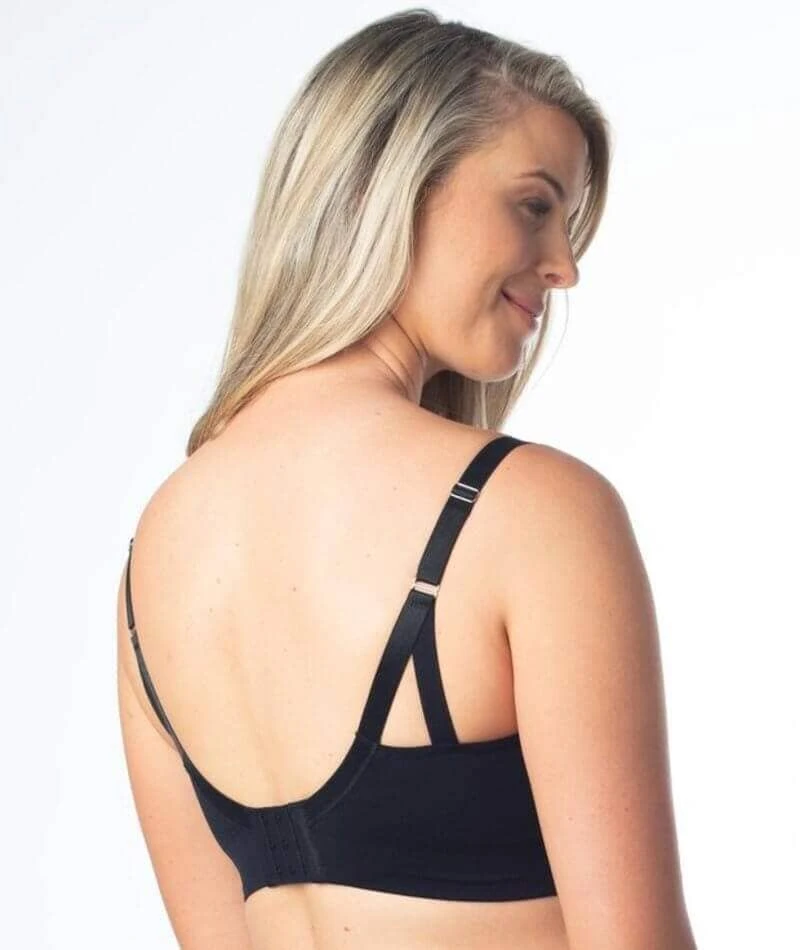 Hotmilk My Necessity Regular Fit Wirefree Maternity & Nursing Bra - Black 4 Hotmilk My Necessity Regular Fit Wirefree Maternity & Nursing Bra - Black - Image 2