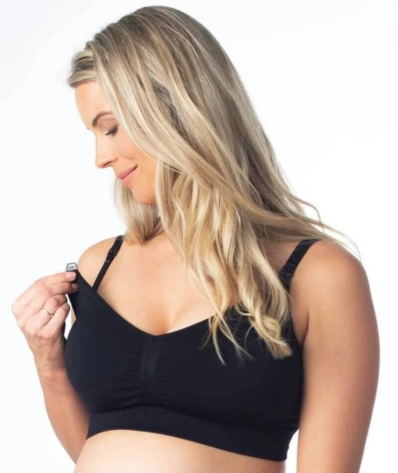 Hotmilk My Necessity Regular Fit Wirefree Maternity & Nursing Bra - Black 5 Hotmilk My Necessity Regular Fit Wirefree Maternity & Nursing Bra - Black - Image 3