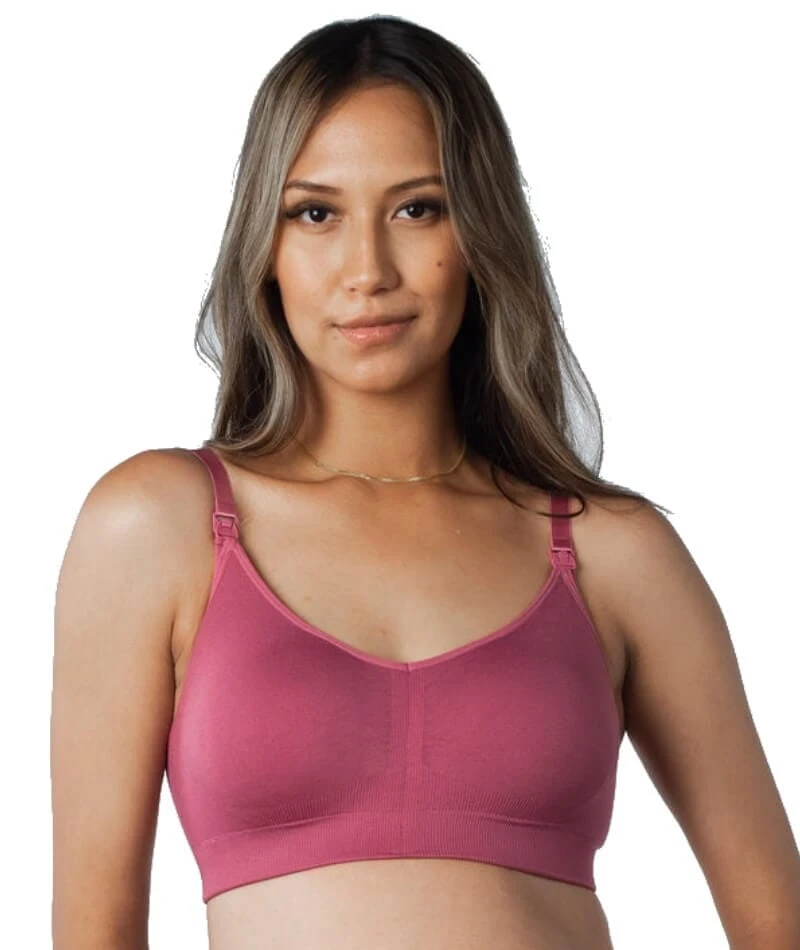 Hotmilk My Necessity Regular Fit Wirefree Maternity & Nursing Bra - Rose Rouge 3 Hotmilk My Necessity Regular Fit Wirefree Maternity & Nursing Bra - Rose Rouge