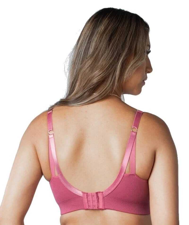Hotmilk My Necessity Regular Fit Wirefree Maternity & Nursing Bra - Rose Rouge 4 Hotmilk My Necessity Regular Fit Wirefree Maternity & Nursing Bra - Rose Rouge - Image 2