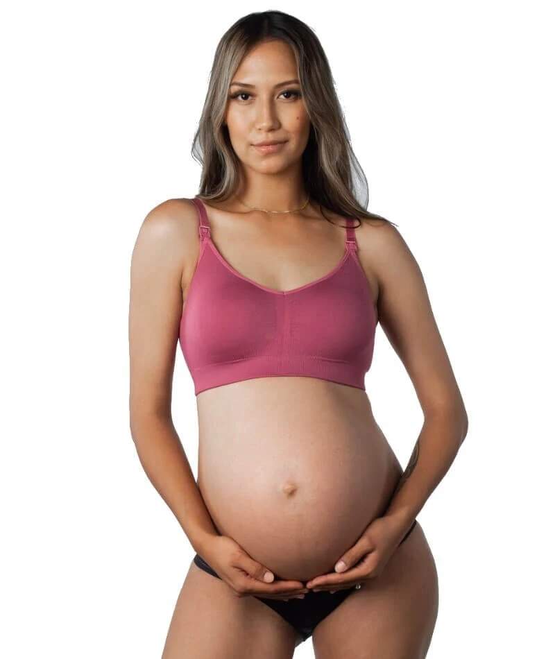 Hotmilk My Necessity Regular Fit Wirefree Maternity & Nursing Bra - Rose Rouge 6 Hotmilk My Necessity Regular Fit Wirefree Maternity & Nursing Bra - Rose Rouge - Image 4