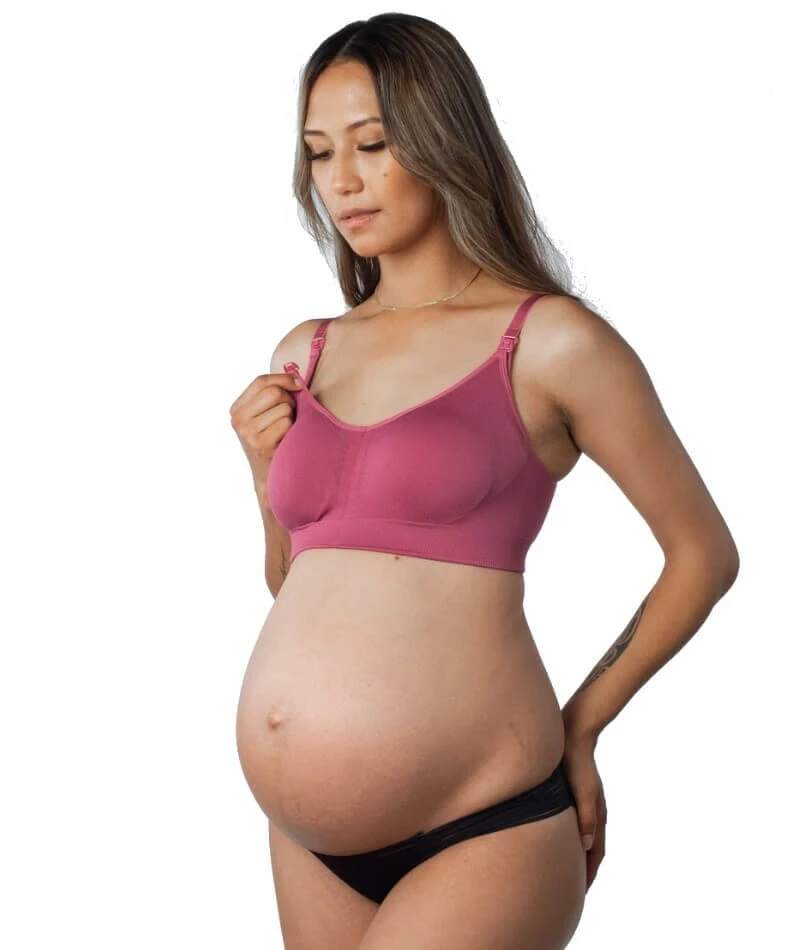 Hotmilk My Necessity Regular Fit Wirefree Maternity & Nursing Bra - Rose Rouge 8 Hotmilk My Necessity Regular Fit Wirefree Maternity & Nursing Bra - Rose Rouge - Image 6