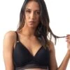 Hotmilk Pm-Atb Project Me Ambition Wirefree Nursing Bra - Black -BRASTOGO Sales hotmilk project me ambition triangle bra black 1