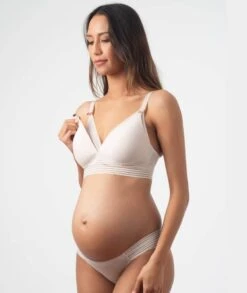 Hotmilk Pm-Atsp Project Me Ambition Wirefree Nursing Bra - Shell Pink -BRASTOGO Sales hotmilk project me ambition triangle bra shell pink 10