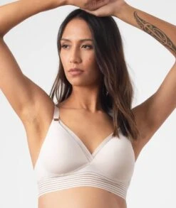 Hotmilk Pm-Atsp Project Me Ambition Wirefree Nursing Bra - Shell Pink -BRASTOGO Sales hotmilk project me ambition triangle bra shell pink 3