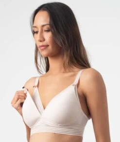 Hotmilk Pm-Atsp Project Me Ambition Wirefree Nursing Bra - Shell Pink -BRASTOGO Sales hotmilk project me ambition triangle bra shell pink 5