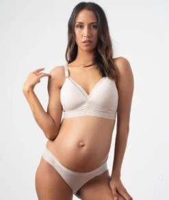 Hotmilk Pm-Atsp Project Me Ambition Wirefree Nursing Bra - Shell Pink -BRASTOGO Sales hotmilk project me ambition triangle bra shell pink 6