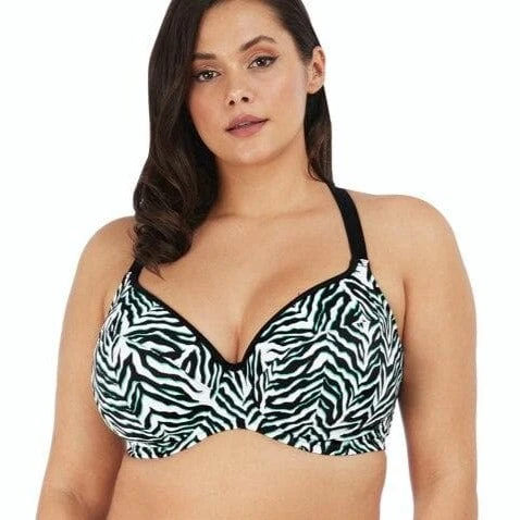 Wacoal Elomi Swim Zulu Underwired Plunge Bikini Top Multiway - Black 6 Wacoal Elomi Swim Zulu Underwired Plunge Bikini Top Multiway - Black - Image 4
