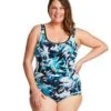 Genevieve Lower Leg Powernet Soft Cup One Piece - Hawaiian Lilly