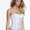 Dominique Underwired Lace Torsolette - White