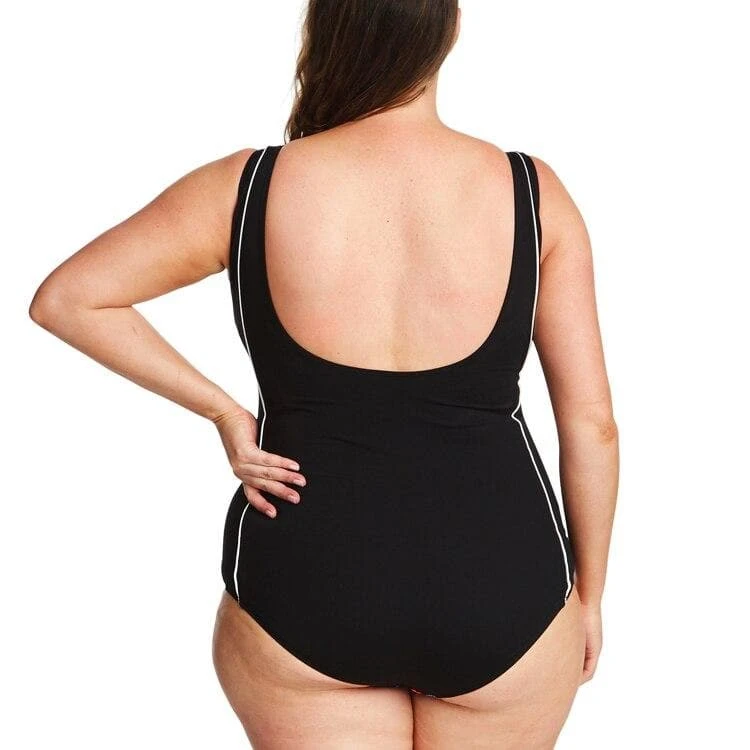 Genevieve Side Pannel Spliced Powernet Soft Cup One Piece - Mystic Hibiscus 4 Genevieve Side Pannel Spliced Powernet Soft Cup One Piece - Mystic Hibiscus - Image 2