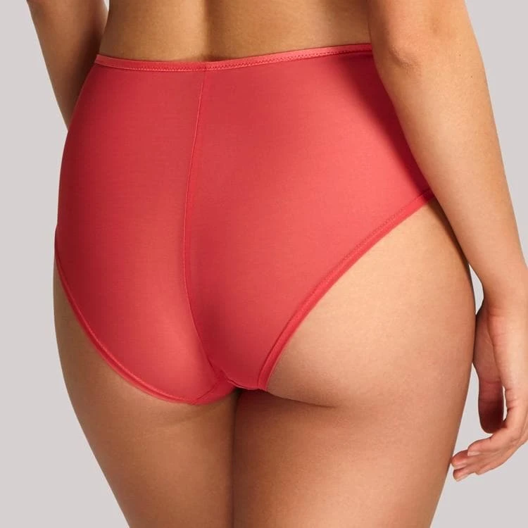 Panache Alexandra High Waist Brief - Coral 4 Panache Alexandra High Waist Brief - Coral - Image 2