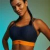 Panache Sport Wirefree Sports Bra - Navy/Orange