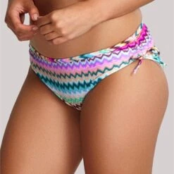 Panache Swimwear Milano Draw Side Brief - Ikat Print