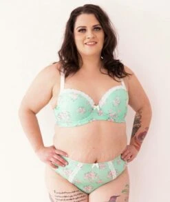 Lady Emprezz Laverne Underwire Contour Bra - Aqua Vintage -BRASTOGO Sales lady emprezz laverne underwire contour bra aqua vintage 2