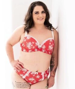 Lady Emprezz Shirley High Rise Brief - Red Vintage -BRASTOGO Sales lady emprezz shirley high rise brief red vintage 6