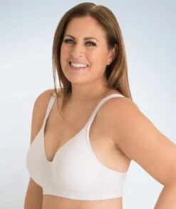 Leading Lady Molded Padded Seamless Non-Underwired Bra - White -BRASTOGO Sales leading lady 5042 molded padded seamless non underwired bra white 2