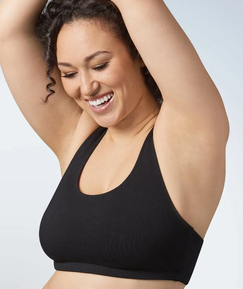 Leading Lady Wirefree Crop Top - Black 4 Leading Lady Wirefree Crop Top - Black - Image 2