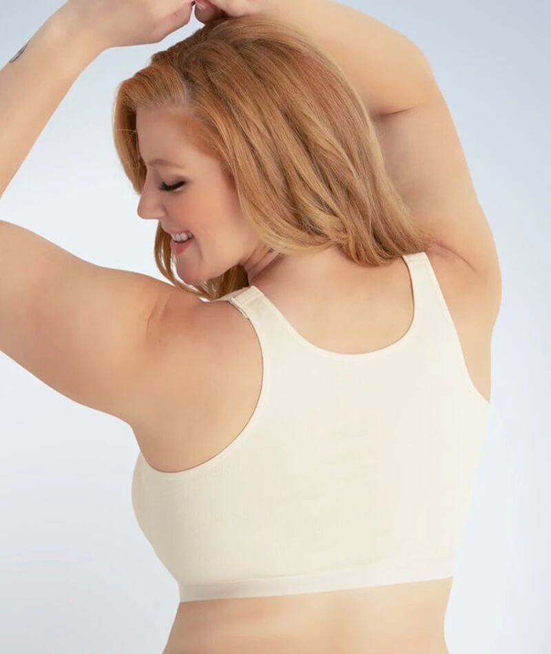 Leading Lady Lillian Back Smoothing Front Close Wirefree Bra - Whisper Nude 4 Leading Lady Lillian Back Smoothing Front Close Wirefree Bra - Whisper Nude - Image 2