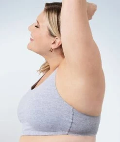 Leading Lady Wirefree Crop Top - Grey -BRASTOGO Sales leading lady wirefree crop top grey2