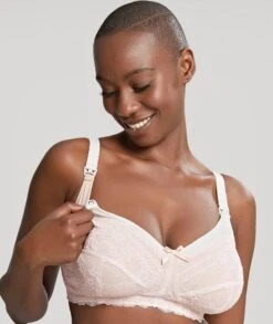 Panache Sophie Wirefree Nursing Bra - Linen -BRASTOGO Sales panache 5821 sophie non underwired nursing bra linen