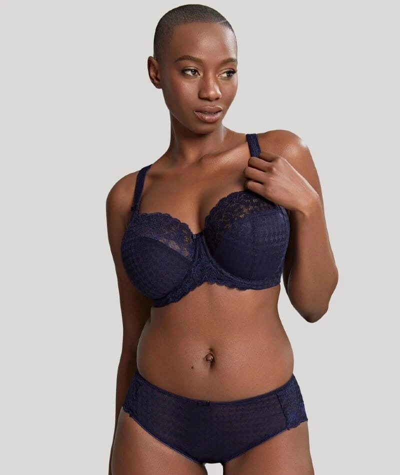 Panache Envy Underwired Balconnet Bra - Navy 7 Panache Envy Underwired Balconnet Bra - Navy - Image 5