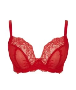 Panache Ana Non Padded Underwired Plunge Bra - Salsa Red -BRASTOGO Sales panache ana non padded underwired plunge bra salsa red 6