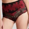 Panache Clara High Waist Brief - Ruby Noir -BRASTOGO Sales panache clara high waist brief ruby noir1