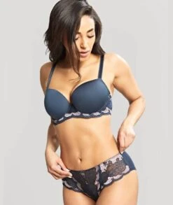 Panache Clara Moulded Sweetheart Underwire Bra - Navy Pearl -BRASTOGO Sales panache clara moulded sweetheart underwire bra navy pearl2