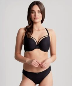 Panache Elan Luxe Moulded Plunge Bra - Noir -BRASTOGO Sales panache elan luxe moulded plunge bra noir13