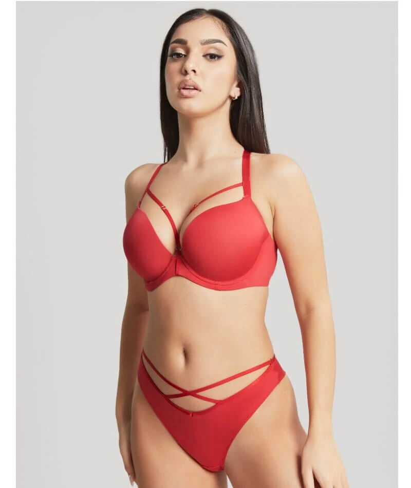 Panache Faith Amour Brazilian Brief - Scarlet 7 Panache Faith Amour Brazilian Brief - Scarlet - Image 5
