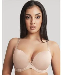 Panache Faith Moulded Plunge Bra - Latte