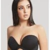 Panache Faith Moulded Strapless Bra - Noir -BRASTOGO Sales panache faith moulded plunge strapless bra noir